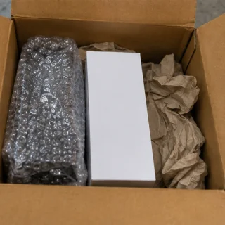 The contents of an opened parcel