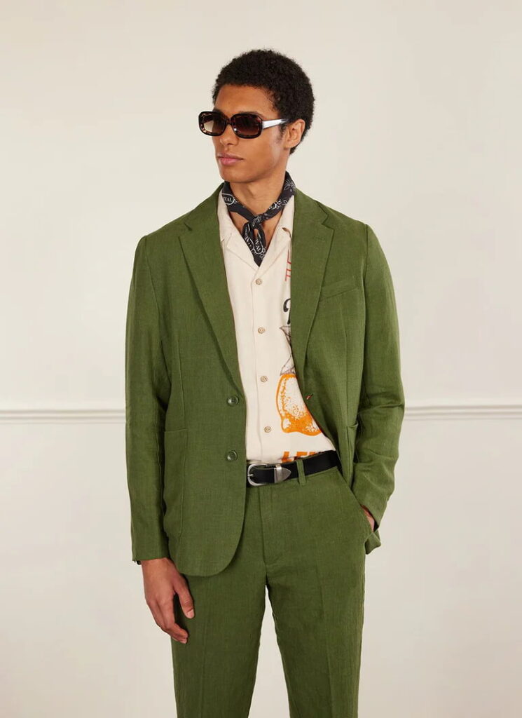 Percival green men's suit